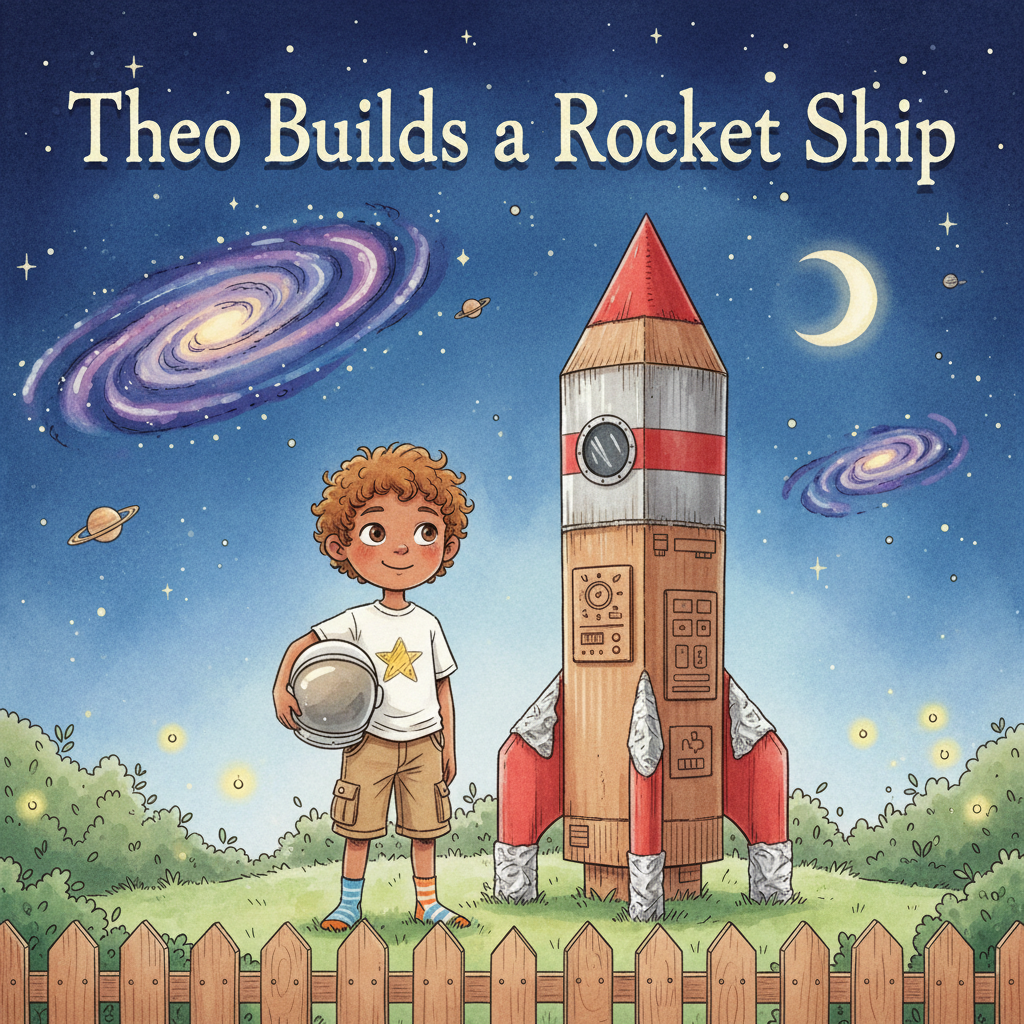 Theo — a personalized storybook cover